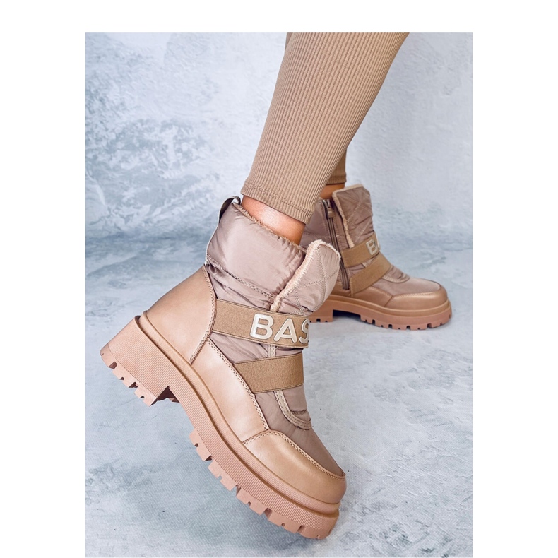 Kis Khaki női hócsizma - Inello barna 2