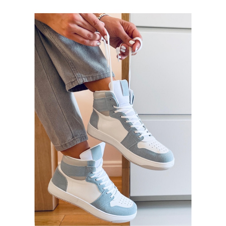 Dorcas Green magasszárú tornacipő - Inello kék 1