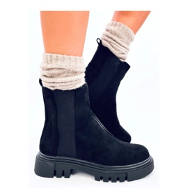 Swanson Black magasszárú Chelsea csizma - Inello fekete 1