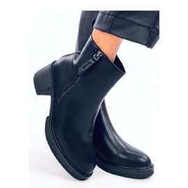 Guire Fekete magas sarkú bokacsizma - Inello 1