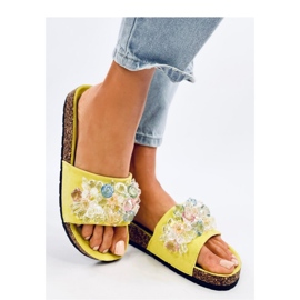 Szandál Cork papucs Maliv Green kövekkel - Inello zöld 1