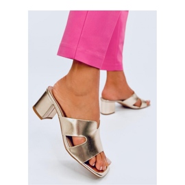 Vallon Gold magas sarkú flip-flop szandál - Inello sárga 1