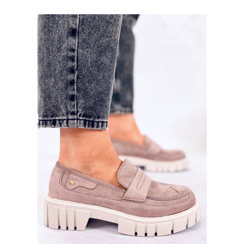 Chandra Khaki platformos naplopók - Inello lila 2