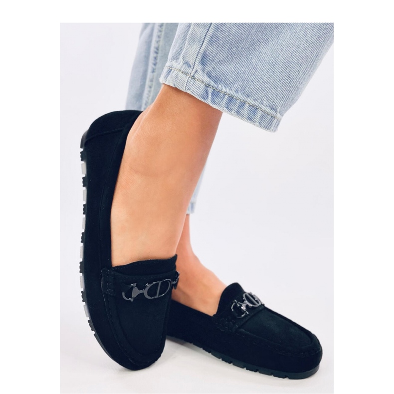 Trabei Fekete velúr női mokaszin - Inello 1