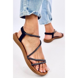 Világos női szandál Prostis Black - Inello fekete 1