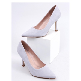 Giorgia Grey női velúr magassarkú - Inello szürke 1