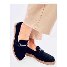 Női velúr mokaszin Államok Fekete - Inello 1