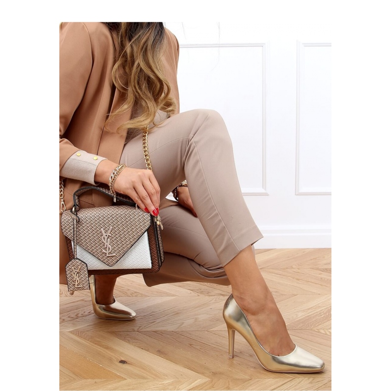 Női arany magassarkú LE081P L.GOLD - Inello sárga 1