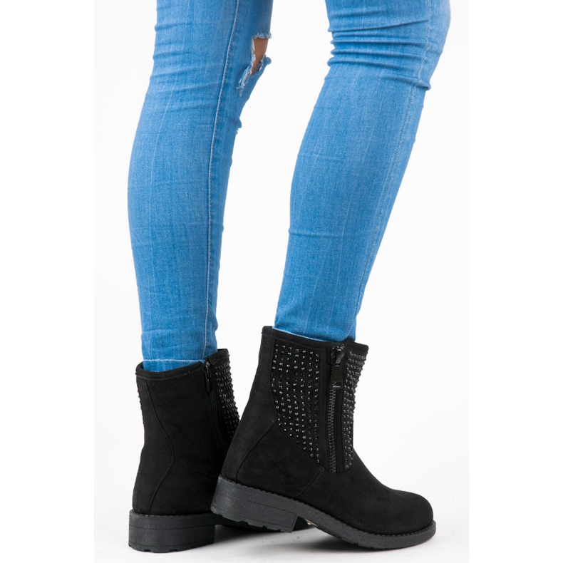 Abloom Őszi velúr csizma fekete 1 Abloom Őszi velúr csizma fekete 1