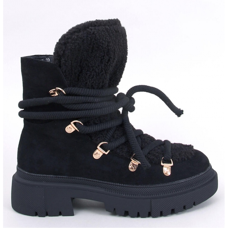 Shea Fekete báránybőr hócsizma - Inello 1