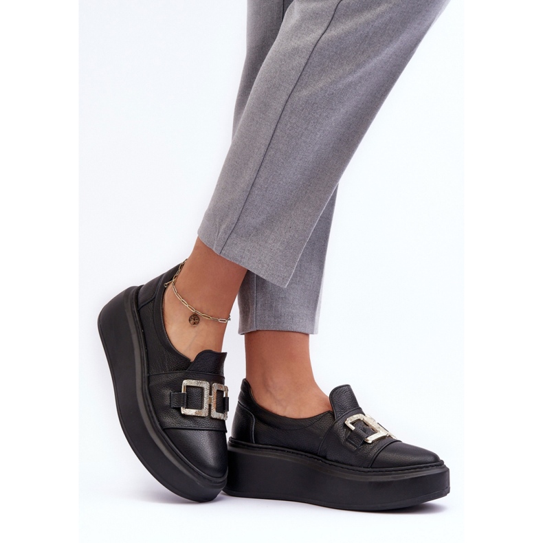 Step in style Lewski 3398/2 modell fekete cipő - Lépj stílusosan 2