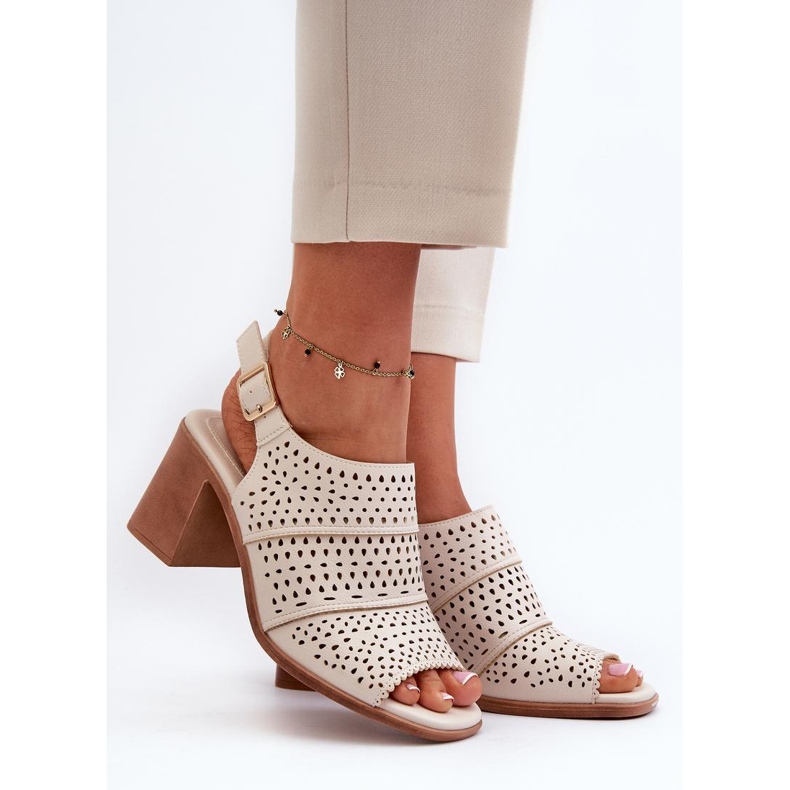 Step in style Szandálok Model Sergio Leone SK565 Világos bézs - Lépj stílusosan 1