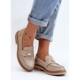 Step in style Mokaszin modell Zazoo 20165 bézs - Lépj stílusosan 1