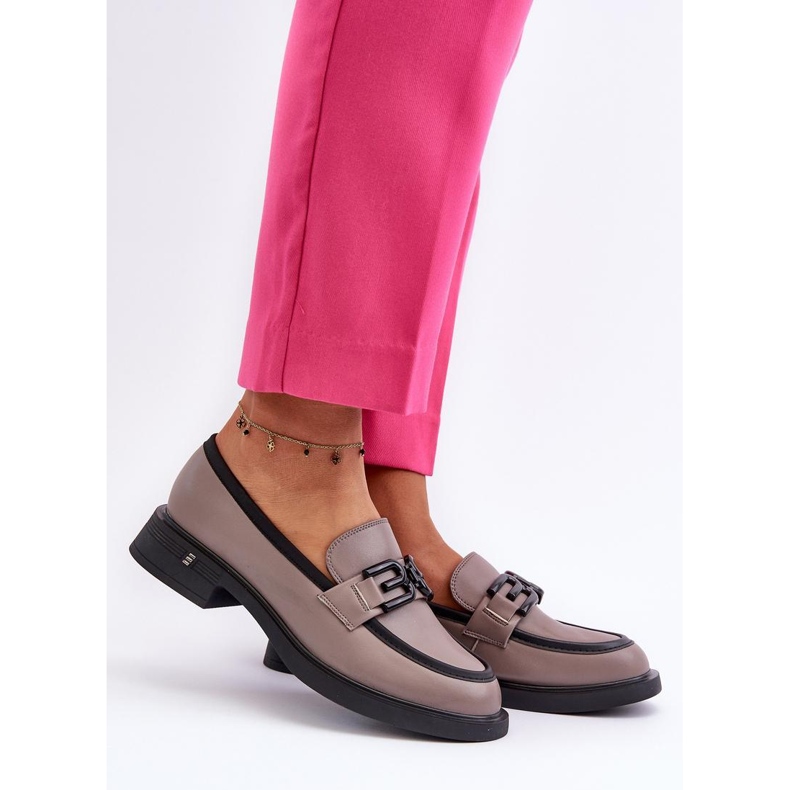 Step in style Mokkaszin modell Triana 63501 Sötét bézs - Lépj stílusosan szürke 1