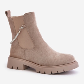 Step in style Chelsea csizma Labenne G855 Bézs modell - Lépj stílusosan 2