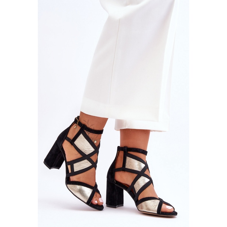 Step in style Maciejka 05181-25 modell szandál arany/fekete - Lépjen stílusosan sárga 1 Step in style Maciejka 05181-25 modell szandál arany/fekete - Lépjen stílusosan sárga 1