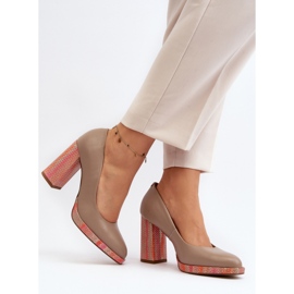 Step in style Szivattyúk Modell Laura Messi 2746/252-837 Bézs - Lépj stílusosan 2