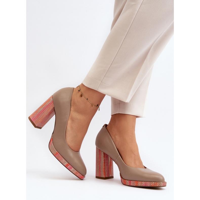 Step in style Szivattyúk Modell Laura Messi 2746/252-837 Bézs - Lépj stílusosan 2