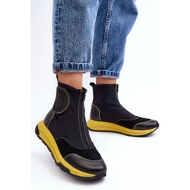 Maciejka Fekete női bokacsizma 1