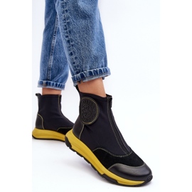 Maciejka Fekete női bokacsizma 2