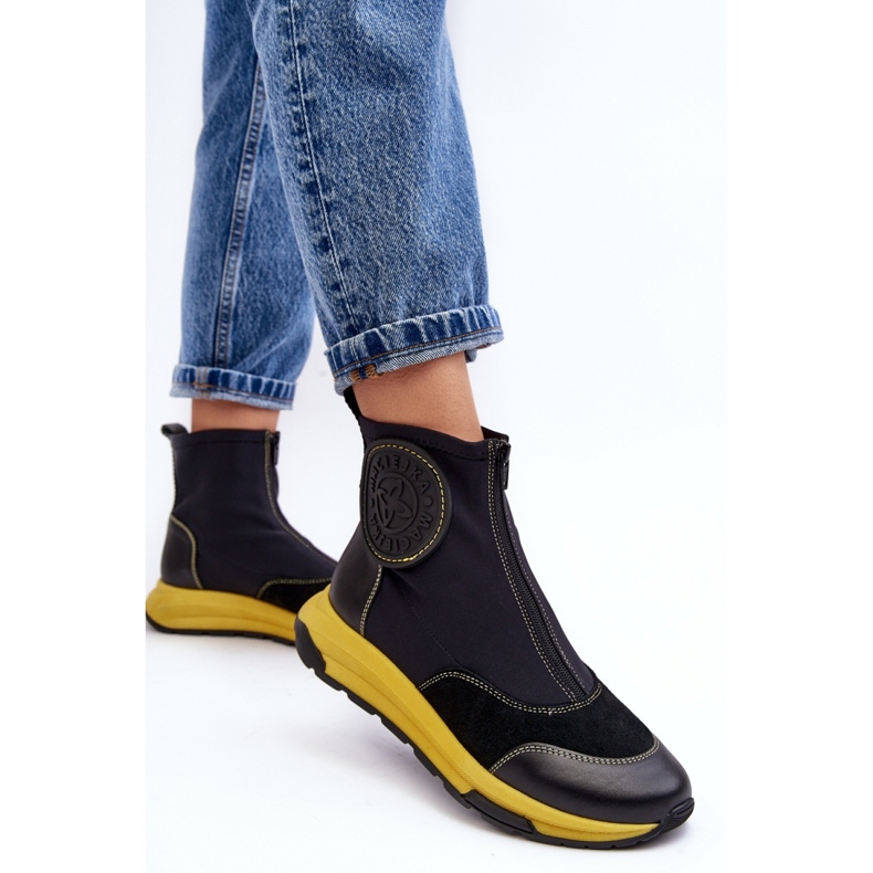 Maciejka Fekete női bokacsizma 2