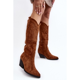 Step in style Sloana WZ688-12 Camel Suede modell - Lépjen stílusosan barna 1