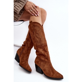 Step in style Sloana WZ688-12 Camel Suede modell - Lépjen stílusosan barna 2