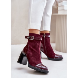 Step in style Da MR880-085 Bordo modell csizma - Lépj stílusosan piros 1