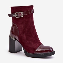 Step in style Da MR880-085 Bordo modell csizma - Lépj stílusosan piros 2