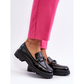 Step in style Mokaszin modell Imbleria 66616 fekete lakk - Lépj stílusosan 1