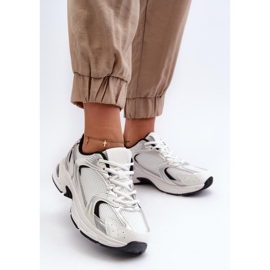 Divatos női sportcipő Fehér/fekete 1