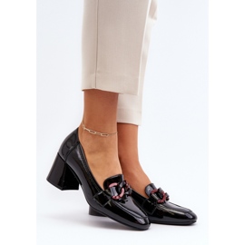 Női magassarkú pumpák Fekete/rózsaszín 1 Női magassarkú pumpák Fekete/rózsaszín 1