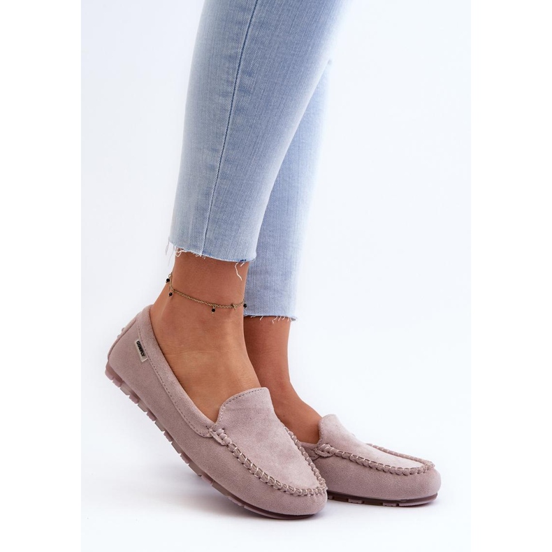 Ibolya színű női mokaszinok 1