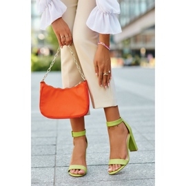 Green Neon női magas sarkú szandál zöld 1