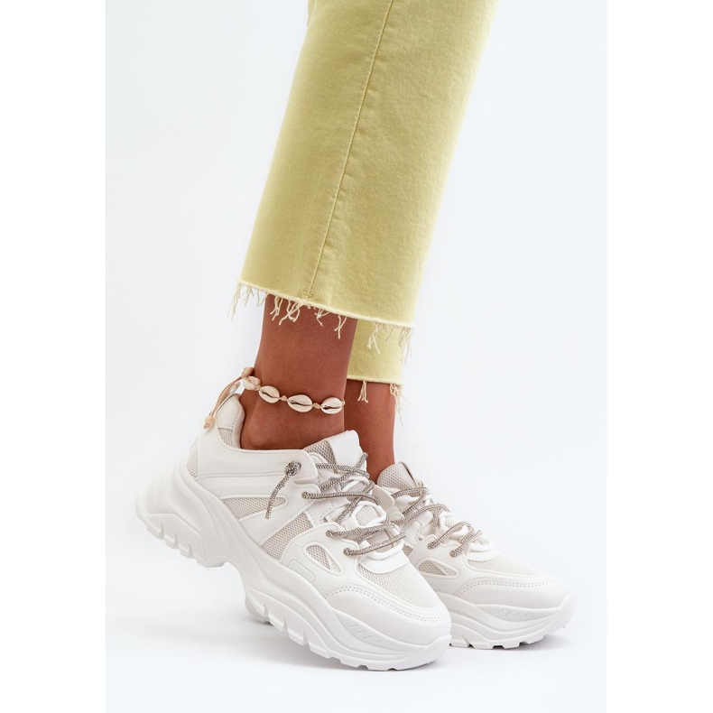 Fehér Platform sportcipő 1