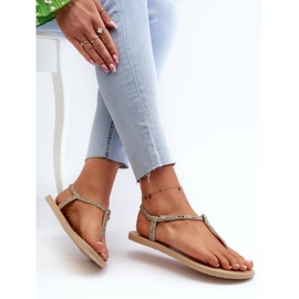 Női flip-flop szandál Ipanema Gold csillámmal aranysárga 2 Női flip-flop szandál Ipanema Gold csillámmal aranysárga 2