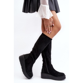 Step in style Model S.Barski HY53-8 Fekete csizma - Lépj stílusosan 2