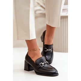 Vinceza Fekete női magassarkú cipő 1