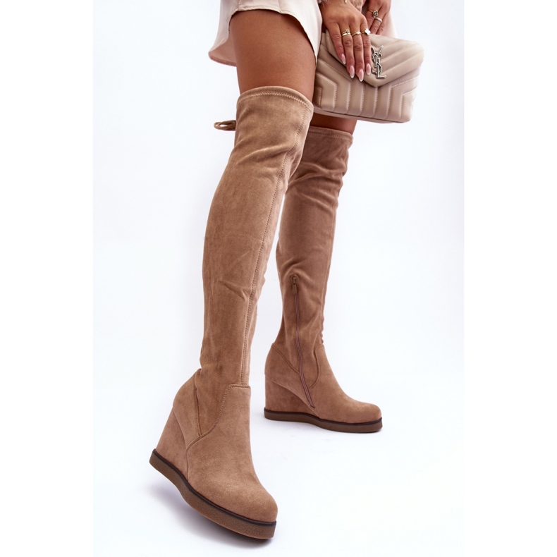 Step in style Térdig érő csizma Mephal NS362P bézs velúr modell - Lépj stílusosan 1 Step in style Térdig érő csizma Mephal NS362P bézs velúr modell - Lépj stílusosan 1