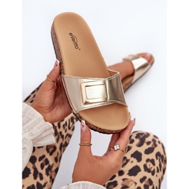 Step in style Szandál papucs Elleriome 24SD21-7216 arany modell - Lépj stílusosan sárga 1 Step in style Szandál papucs Elleriome 24SD21-7216 arany modell - Lépj stílusosan sárga 1