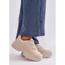 Step in style Sportcipő Lerista MM06 Világos bézs - Lépj stílusosan 1