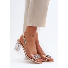 Step in style Da MR38-444 arany szandál - Lépjen stílusosan sárga 1