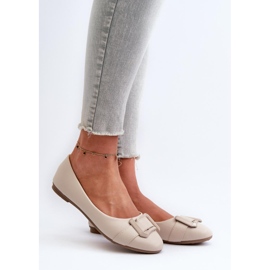 Step in style Balerina cipő Cadwenla 9988-69 Light Beige modell - Lépj stílusosan bézs 1