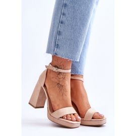 Step in style Merila LC-29 Beige modell szandál - Lépjen stílusosan bézs 1