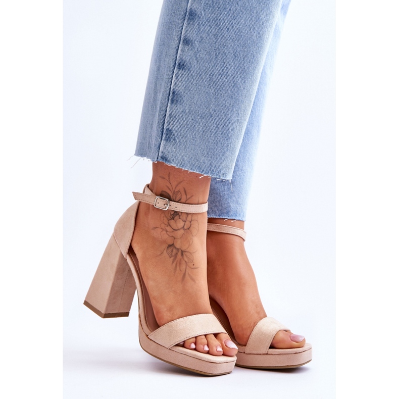 Step in style Merila LC-29 Beige modell szandál - Lépjen stílusosan bézs 1