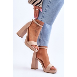 Step in style Merila LC-29 Beige modell szandál - Lépjen stílusosan bézs 2