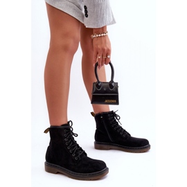 Step in style Workers Model Asteoris H1080 Black Suede - Lépjen stílusosan fekete 1