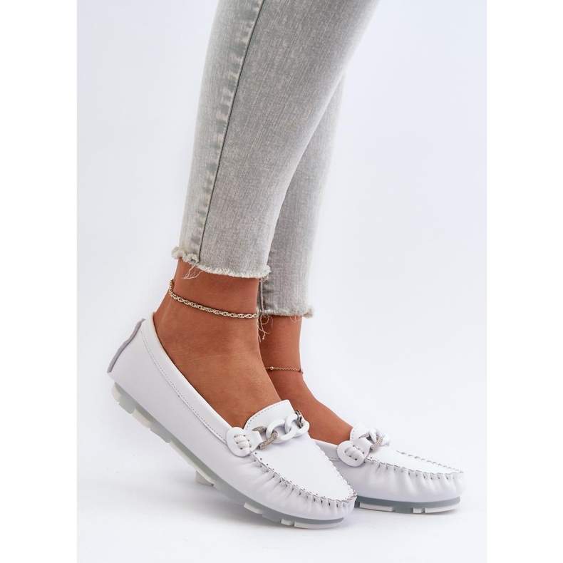 Step in style Mokaszin S.Barski LR339 fehér - Lépj stílusosan 1