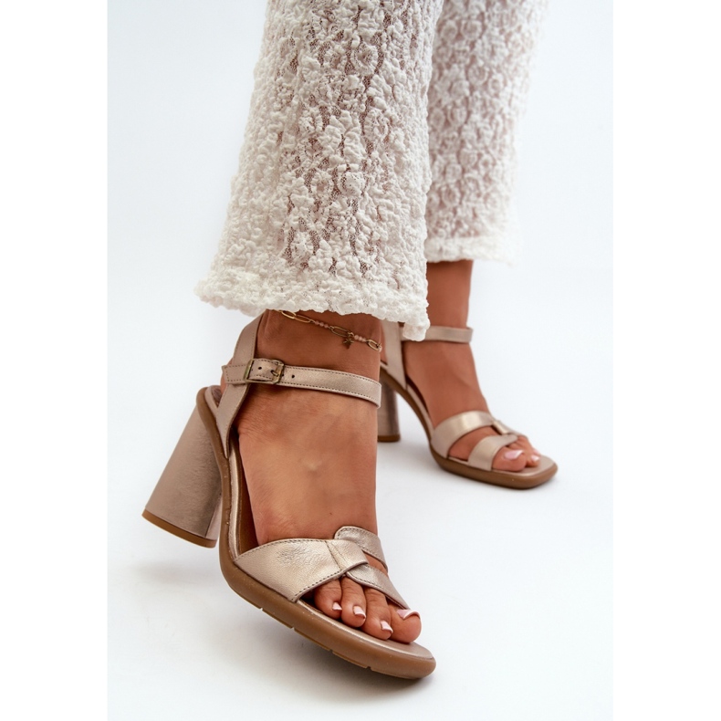 Step in style Maciejka 06029-25 arany szandál - Lépjen stílusosan sárga 1