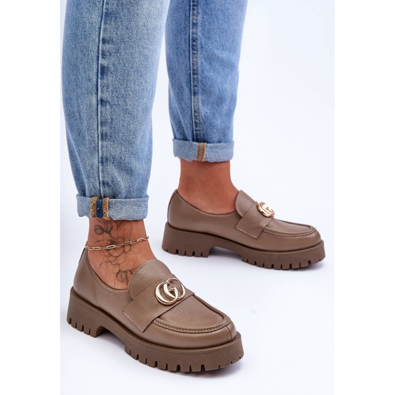 Step in style Cipők Modell Rosefalls 20153 Sötétbézs bőr - Lépj stílusosan 1